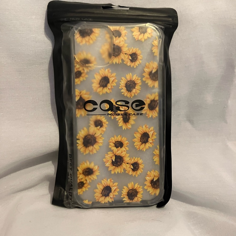 Case-Mate Sunflower Design Phone Case - Yellow and Black